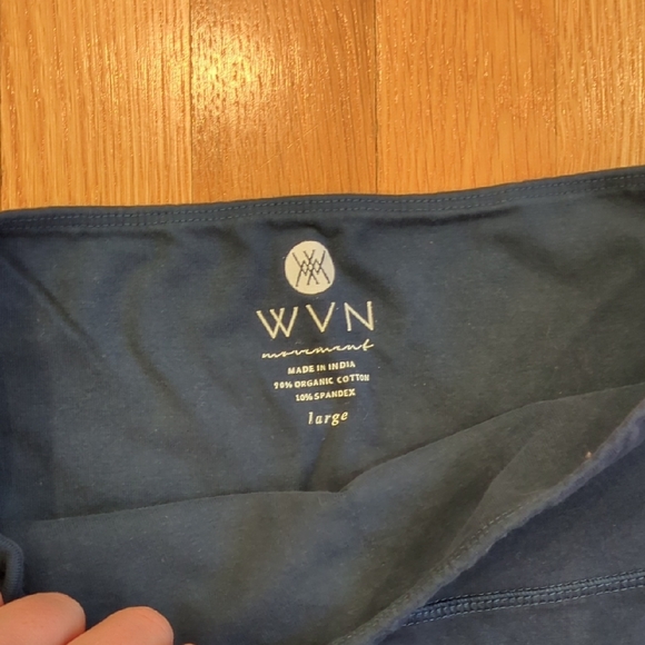 WVN Renew Leggings Women's Sz Large, Navy Blue, Organic Cotton w/ pockets - Picture 2 of 4